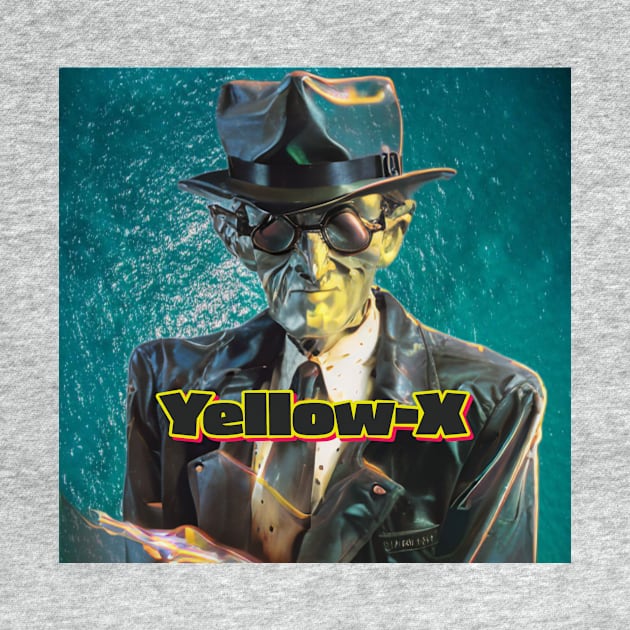 Yellow X Man in Black by Yellow Cottage Merch